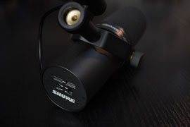 Shure SM7B Rückansicht