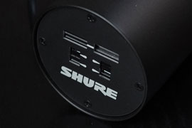 Shure SM7B Schalter für Bassabsenkung und Präsenzanhebung