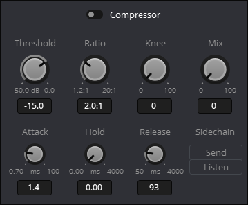 DaVinci Resolve Compressor