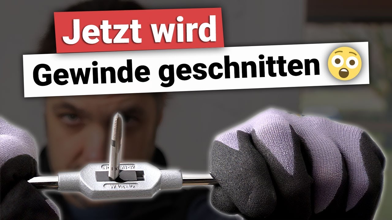 Gewinde bohren & schneiden für Einsteckschloss