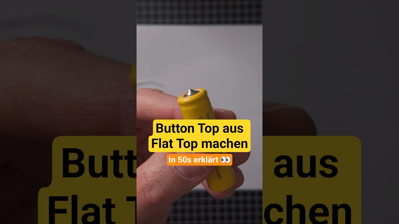 Flat Top NiCd Akku zum Button Top umbauen