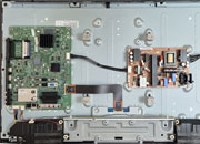 Samsung LE32C679 Innenansicht Rückseite geöffnet